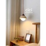 Đèn thả đá Travertine, đèn thả đầu giường
