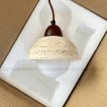 Đèn thả đá Travertine, đèn thả đầu giường