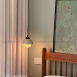 Đèn thả đá Travertine, đèn thả đầu giường